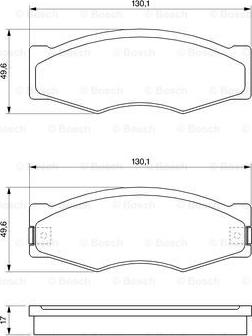 BOSCH 0 986 490 990 - Kit pastiglie freno, Freno a disco www.autoricambit.com