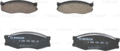 BOSCH 0 986 490 990 - Kit pastiglie freno, Freno a disco www.autoricambit.com