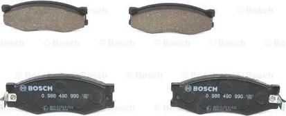 BOSCH 0 986 490 990 - Kit pastiglie freno, Freno a disco www.autoricambit.com