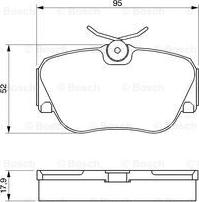 BOSCH 0 986 490 550 - Kit pastiglie freno, Freno a disco www.autoricambit.com