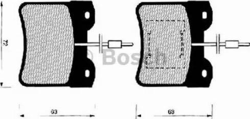 BOSCH 0 986 490 760 - Kit pastiglie freno, Freno a disco www.autoricambit.com