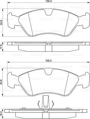 BOSCH 0 986 491 900 - Kit pastiglie freno, Freno a disco www.autoricambit.com