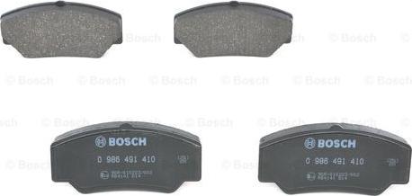 BOSCH 0 986 491 410 - Kit pastiglie freno, Freno a disco www.autoricambit.com