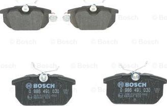 BOSCH 0 986 491 030 - Kit pastiglie freno, Freno a disco www.autoricambit.com