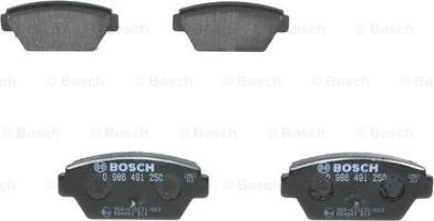 BOSCH 0 986 491 250 - Kit pastiglie freno, Freno a disco www.autoricambit.com