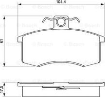 BOSCH 0 986 491 700 - Kit pastiglie freno, Freno a disco www.autoricambit.com