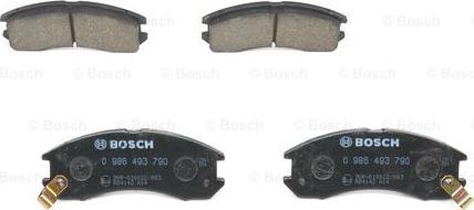 BOSCH 0 986 493 790 - Kit pastiglie freno, Freno a disco www.autoricambit.com