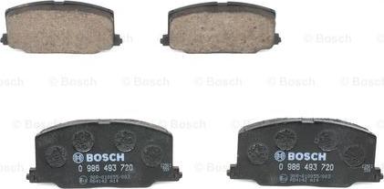 BOSCH 0 986 493 720 - Kit pastiglie freno, Freno a disco www.autoricambit.com