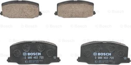 BOSCH 0 986 493 720 - Kit pastiglie freno, Freno a disco www.autoricambit.com