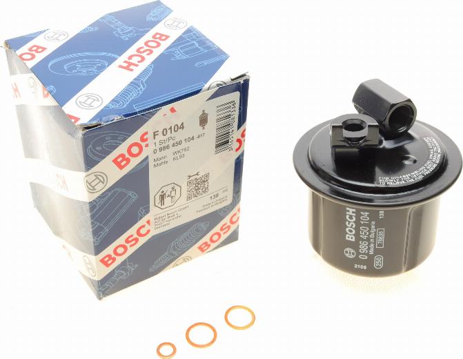 BOSCH 0 986 450 104 - Filtro carburante www.autoricambit.com