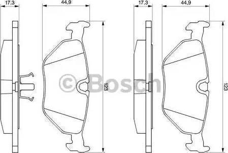 BOSCH 986469960 - Kit pastiglie freno, Freno a disco www.autoricambit.com