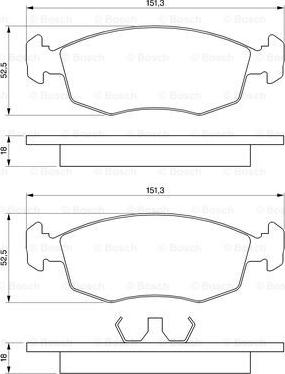 BOSCH 0 986 469 070 - Kit pastiglie freno, Freno a disco www.autoricambit.com