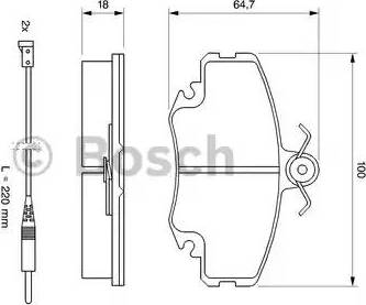 BOSCH 0 986 469 371 - Kit pastiglie freno, Freno a disco www.autoricambit.com