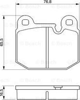 BOSCH 0 986 465 881 - Kit pastiglie freno, Freno a disco www.autoricambit.com