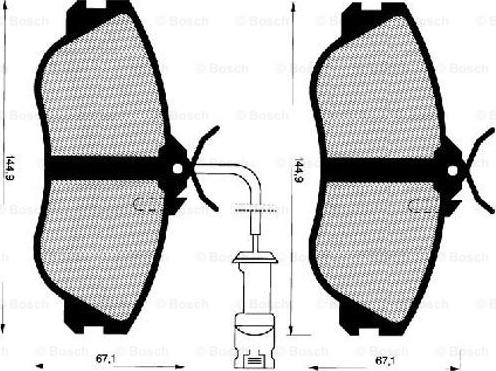 BOSCH 0 986 466 695 - Kit pastiglie freno, Freno a disco www.autoricambit.com