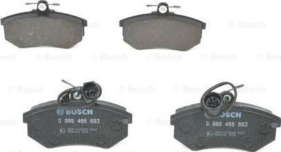 BOSCH 0 986 466 693 - Kit pastiglie freno, Freno a disco www.autoricambit.com