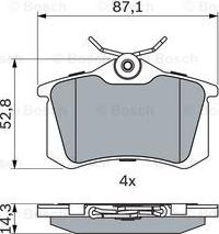 BOSCH 0 986 466 683 - Kit pastiglie freno, Freno a disco www.autoricambit.com