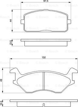 BOSCH 0 986 466 051 - Kit pastiglie freno, Freno a disco www.autoricambit.com