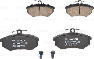 BOSCH 0 986 466 700 - Kit pastiglie freno, Freno a disco www.autoricambit.com