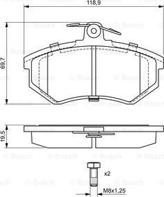 BOSCH 0 986 466 700 - Kit pastiglie freno, Freno a disco www.autoricambit.com