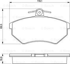 BOSCH 0 986 460 944 - Kit pastiglie freno, Freno a disco www.autoricambit.com