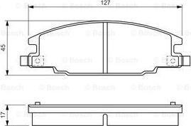 BOSCH 0 986 460 960 - Kit pastiglie freno, Freno a disco www.autoricambit.com