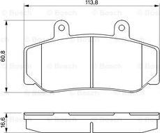 BOSCH 0 986 460 961 - Kit pastiglie freno, Freno a disco www.autoricambit.com