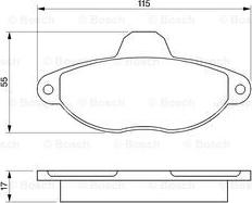 BOSCH 0 986 460 968 - Kit pastiglie freno, Freno a disco www.autoricambit.com