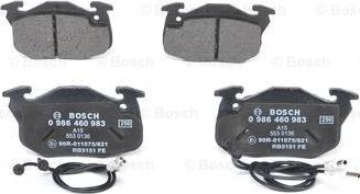 BOSCH 0 986 460 983 - Kit pastiglie freno, Freno a disco www.autoricambit.com