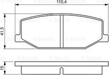 BOSCH 0 986 460 935 - Kit pastiglie freno, Freno a disco www.autoricambit.com