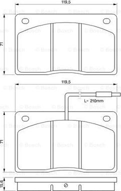 BOSCH 0 986 460 932 - Kit pastiglie freno, Freno a disco www.autoricambit.com