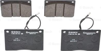 BOSCH 0 986 460 932 - Kit pastiglie freno, Freno a disco www.autoricambit.com