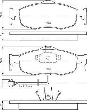 BOSCH 0 986 460 971 - Kit pastiglie freno, Freno a disco www.autoricambit.com