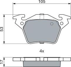 BOSCH 0 986 460 002 - Kit pastiglie freno, Freno a disco www.autoricambit.com