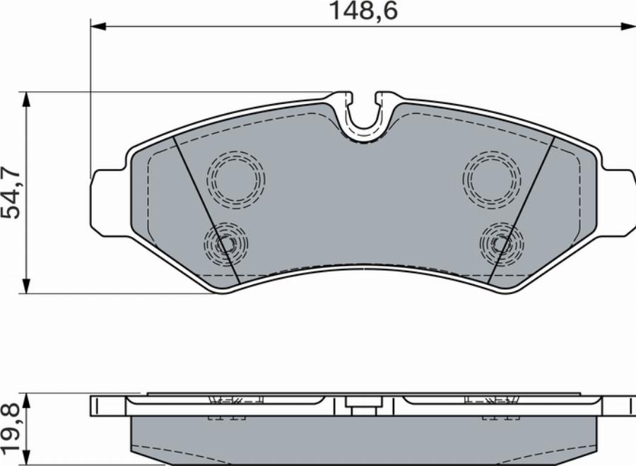 BOSCH 0 986 460 025 - Kit pastiglie freno, Freno a disco www.autoricambit.com