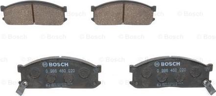 BOSCH 0 986 460 020 - Kit pastiglie freno, Freno a disco www.autoricambit.com