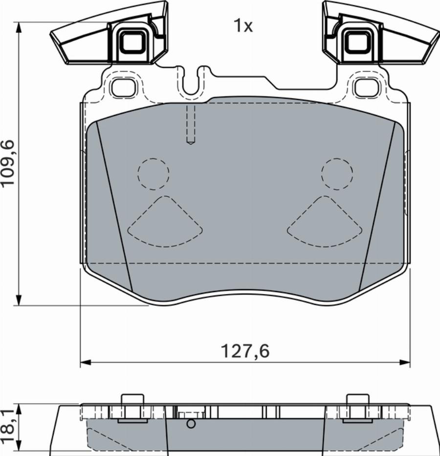 BOSCH 0 986 460 102 - Kit pastiglie freno, Freno a disco www.autoricambit.com