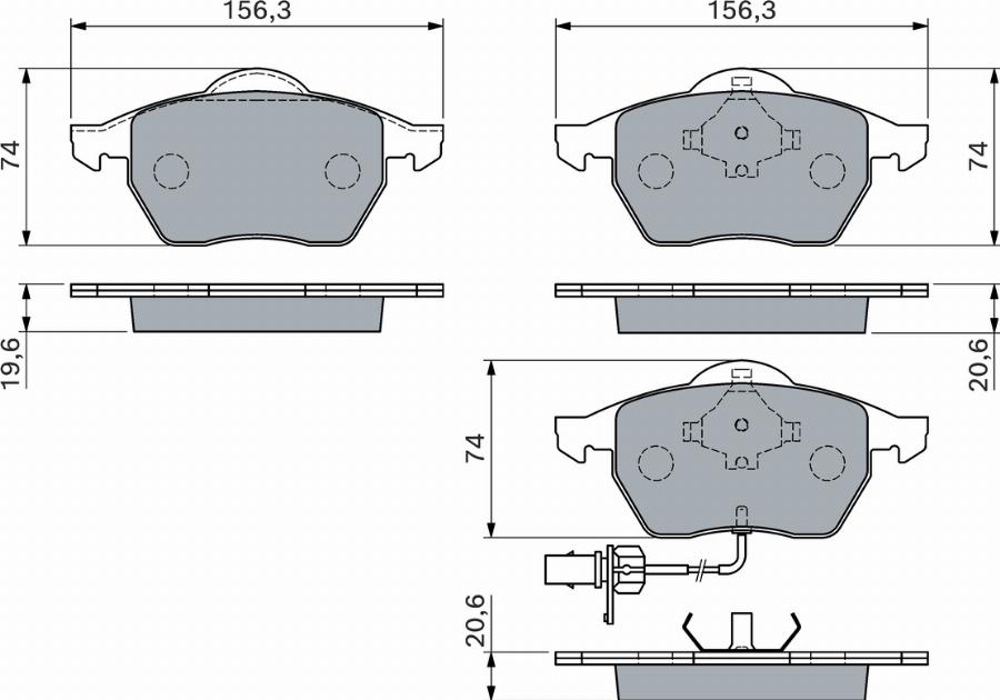 BOSCH 0 986 460 118 - Kit pastiglie freno, Freno a disco www.autoricambit.com