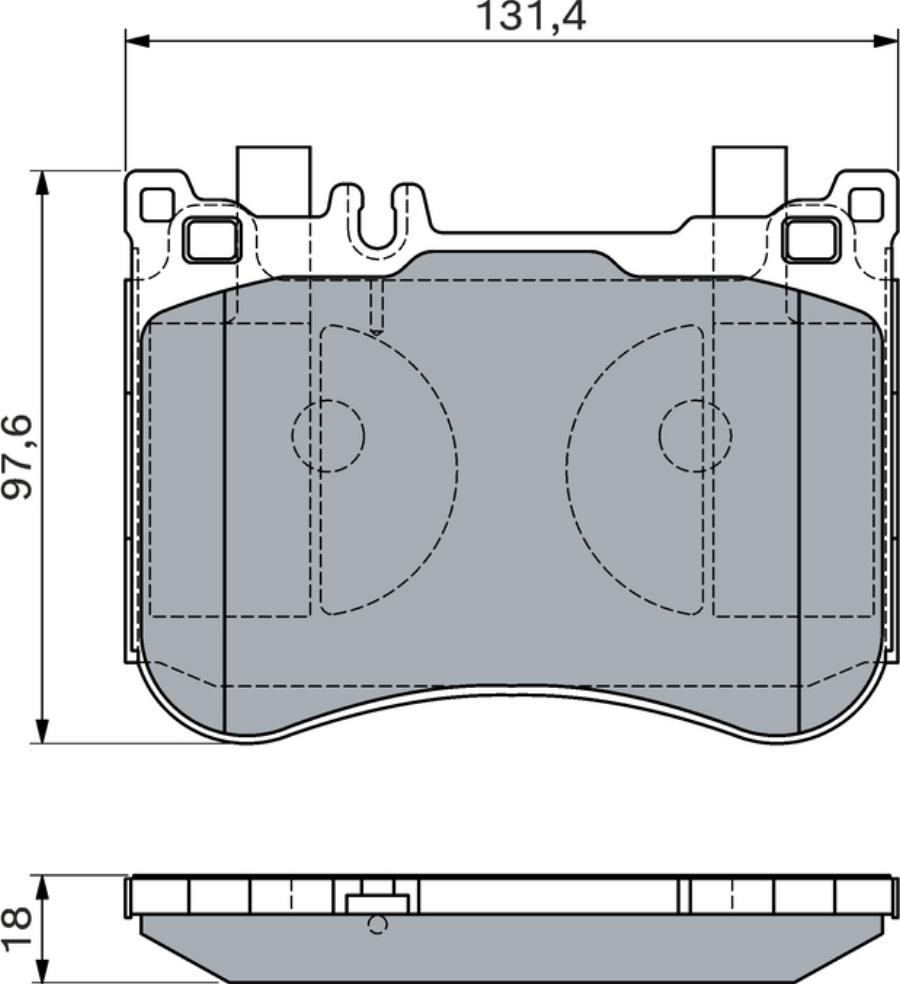 BOSCH 0 986 460 124 - Kit pastiglie freno, Freno a disco www.autoricambit.com