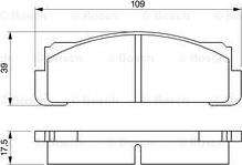 BOSCH 0 986 460 736 - Kit pastiglie freno, Freno a disco www.autoricambit.com