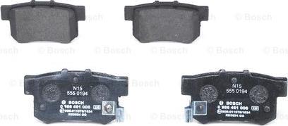 BOSCH 0 986 461 006 - Kit pastiglie freno, Freno a disco www.autoricambit.com