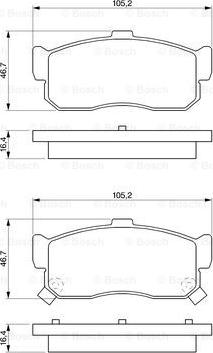 BOSCH 0 986 461 144 - Kit pastiglie freno, Freno a disco www.autoricambit.com