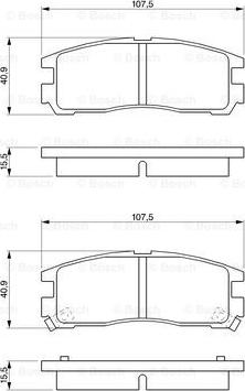 BOSCH 0 986 461 145 - Kit pastiglie freno, Freno a disco www.autoricambit.com