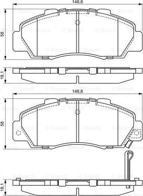 BOSCH 0 986 461 142 - Kit pastiglie freno, Freno a disco www.autoricambit.com