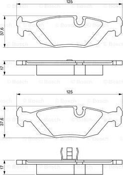 BOSCH 0 986 461 111 - Kit pastiglie freno, Freno a disco www.autoricambit.com