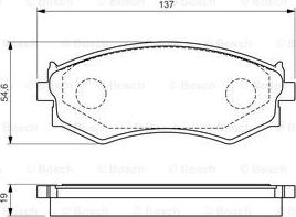 BOSCH 0 986 461 139 - Kit pastiglie freno, Freno a disco www.autoricambit.com