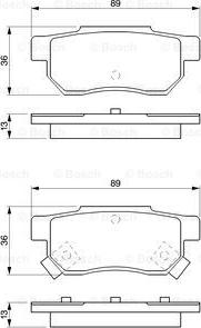 BOSCH 0 986 461 131 - Kit pastiglie freno, Freno a disco www.autoricambit.com