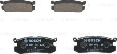 BOSCH 0 986 461 138 - Kit pastiglie freno, Freno a disco www.autoricambit.com