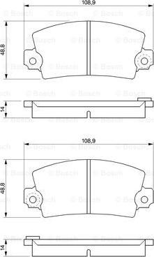 BOSCH 0 986 461 396 - Kit pastiglie freno, Freno a disco www.autoricambit.com