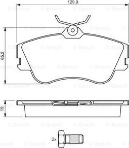 BOSCH 0 986 461 753 - Kit pastiglie freno, Freno a disco www.autoricambit.com